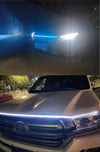 LED car daytime running lights, 12V ambient hood decor