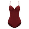 Silk-soft medium-control shaping bodysuit – Underwire support & removable straps