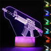 Gaming 3d LED night light - Game rifle decor, perfect gift