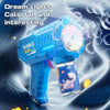 LED bubble gun for kids: portable, automatic launcher