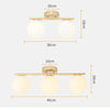 LED ceiling light: Nordic, iron glass, modern gold