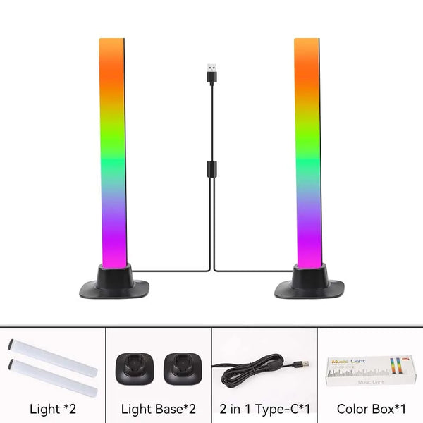 RGB LED gaming light with app control and dimming