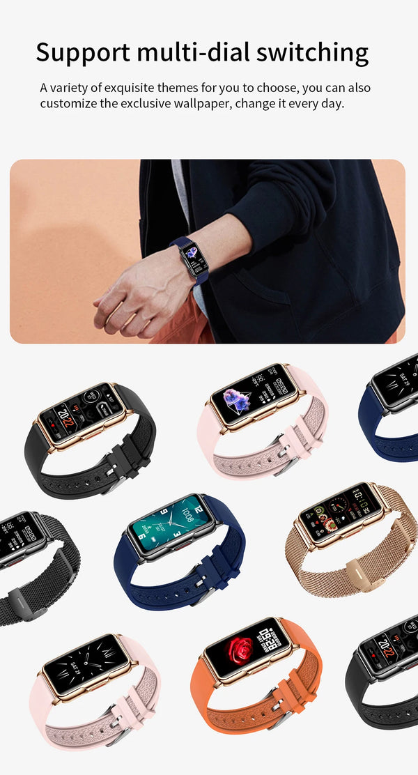 Smartwatch for women - LIGE, full touch, waterproof, fitness tracker