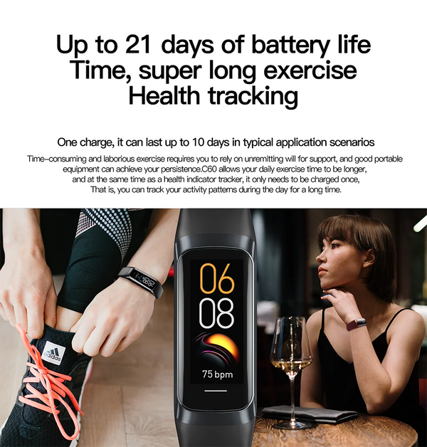 LIGE smart watch 2023: waterproof, heart rate tracker