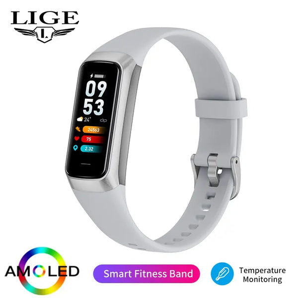 LIGE smart watch 2023: waterproof, heart rate tracker