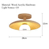 LED ceiling light - Modern wood lighting for bedroom