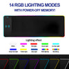 RGB wireless charging gaming mouse pad, XXL LED, 10 modes
