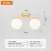 LED ceiling light: Nordic, iron glass, modern gold