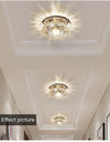 LED ceiling light - metal, modern for living room/corridor