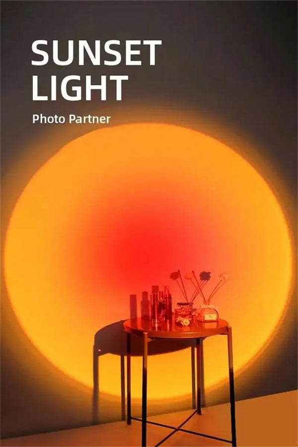 Sunset LED projector lamp - USB, bedroom/photography ambiance