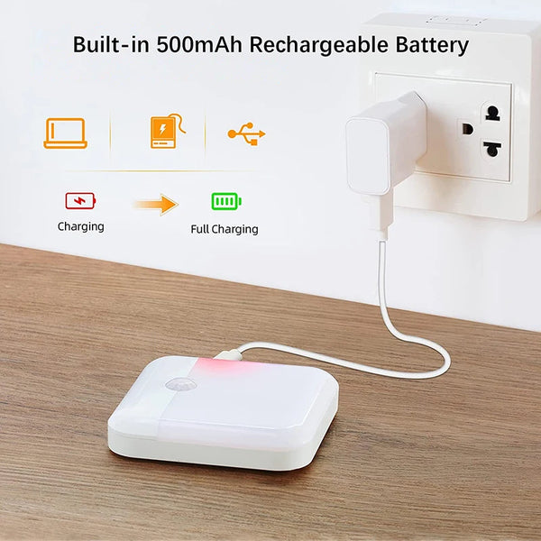 LED wireless night light - rechargeable motion sensor lamp