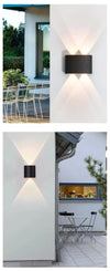 Waterproof LED wall light - IP65 indoor/outdoor garden lighting