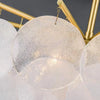 LED ceiling light, tree branch design, glass & metal art