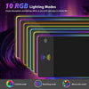 RGB wireless charging gaming mouse pad, XXL LED, 10 modes