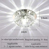 LED ceiling light - metal, modern for living room/corridor