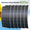 ASUNERGE 100–600 W Flexible Monocrystalline Solar Panel – Waterproof, Bendable Power for RV & Boat