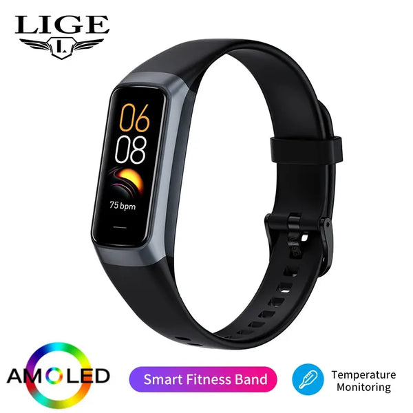 LIGE smart watch 2023: waterproof, heart rate tracker