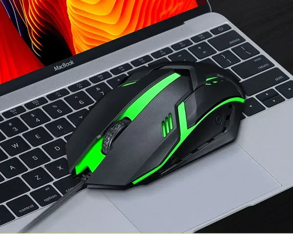 RGB gaming keyboard & mouse combo, backlit, 104 keycaps