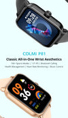 Colmi P81 smartwatch with voice call, 24H health monitor