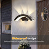 Waterproof outdoor wall light for garden, IP66 LED sconce