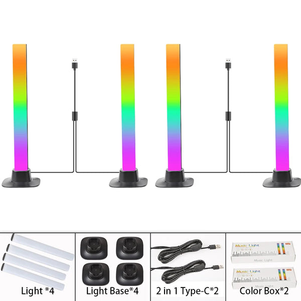RGB LED gaming light with app control and dimming