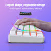 Gaming keyboard mini RGB backlit ergonomic for PC, laptop