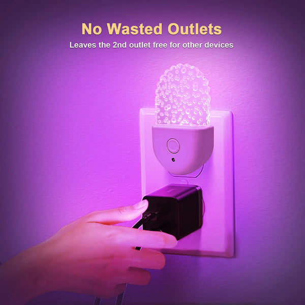 Kids LED night light, capteur crépuscule-aube, changement RGB 7 couleurs