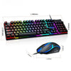 RGB gaming keyboard & mouse combo, backlit, 104 keycaps