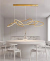 Gold pendant chandelier - modern dining room lighting