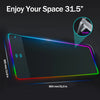 RGB wireless charging gaming mouse pad, XXL LED, 10 modes