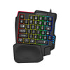 RGB gaming keyboard - ergonomic, USB wired, 35-key