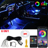 RGB Fiber-Optic Car Interior Ambient Lighting Kit – App & Sound-Sync Control
