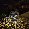 Solar LED garden lights: waterproof, metal lanterns