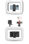 RGB rechargeable selfie ring light for mobile photography
