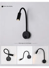 LED gooseneck wall light - adjustable reading lamp