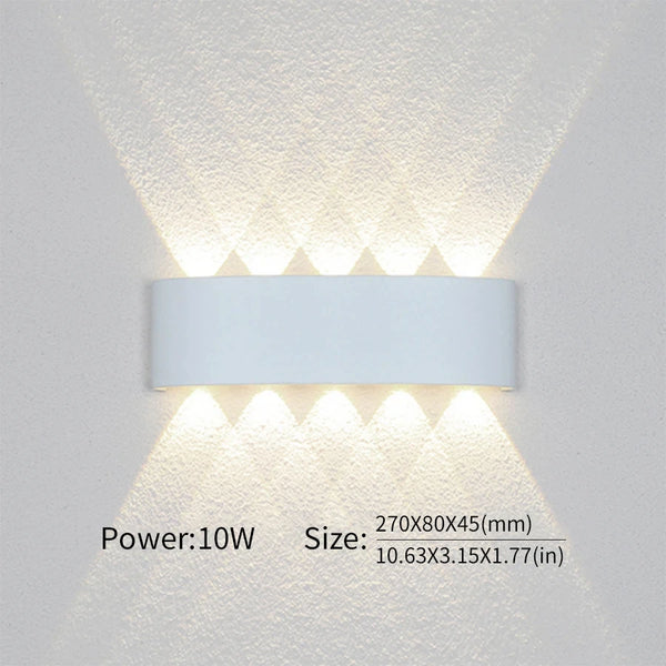 LED wall light - moderne intérieur/extérieur, haut/bas, 2W-10W