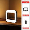 RGB rechargeable selfie ring light for mobile photography