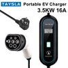 Chargeur EV Portable TAYSLA 3,5 kW – Intensité réglable 16 A, Type 2 & Type 1, IP56