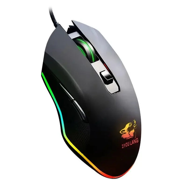 RGB wired gaming mouse - black matte, superior grip