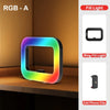 RGB rechargeable selfie ring light for mobile photography
