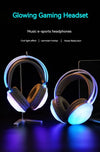 Gaming headphones wireless Bluetooth, RGB LED, noise-canceling mic