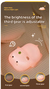 LED kids night light - dimmable, squishy novelty lamp