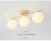 LED ceiling light: modern, glass finish