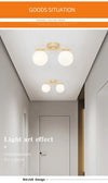 LED ceiling light: Nordic, iron glass, modern gold