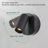 LED projecteur mural magnétique - rechargeable USB-C, sans perçage