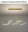 Gold pendant chandelier - modern dining room lighting