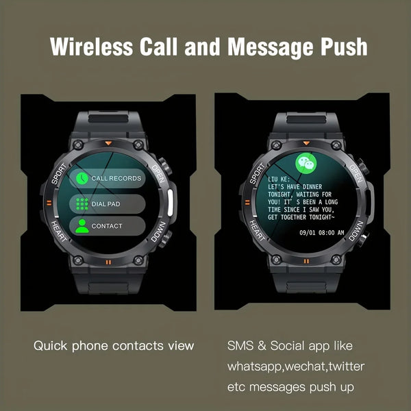 Smartwatch K56Pro men's - heart rate, Bluetooth, long battery life
