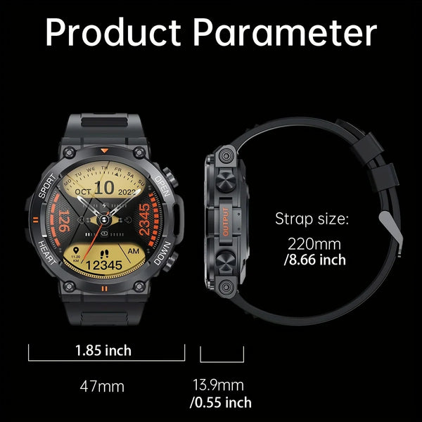 Smartwatch K56Pro men's - heart rate, Bluetooth, long battery life
