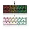 Gaming keyboard mini RGB backlit ergonomic for PC, laptop
