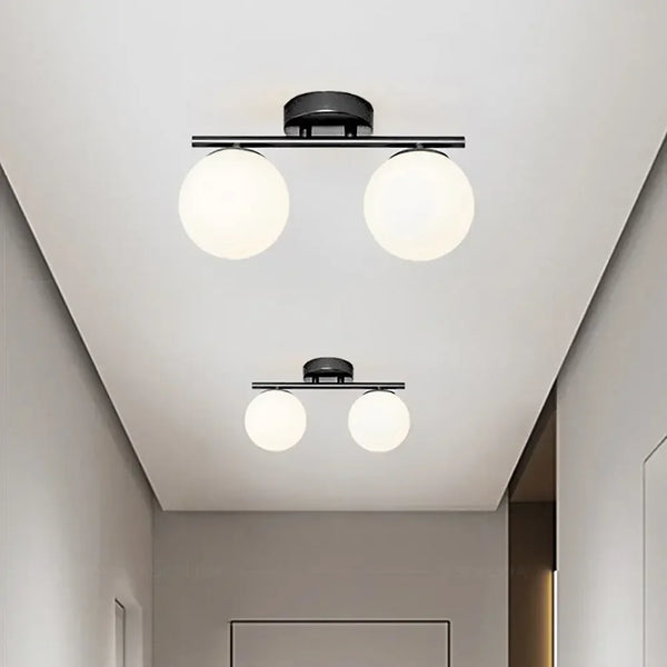 LED ceiling light: modern, glass finish